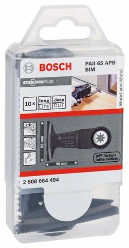 BOSCH Invalzaagblad PAII65 APB 50 x 65 mm (10 stuks) 2608664494