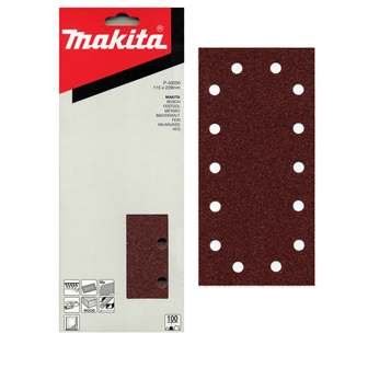 MAKITA schuurpapier Klittenband 115x229 mm 14 gaten K240, 10 stuks P-43094