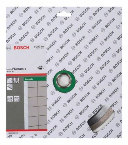 BOSCH Diamantdoorslijpschijf Best for Ceramic 250 x 30/25,40 x 2,4 x 10 mm 2608602638