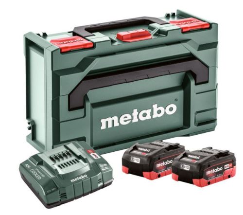 METABO Basisset (lader + accu's) 18V / 2 x LiHD 8.0 AH+ ASC ULTRA + koffer 685131000