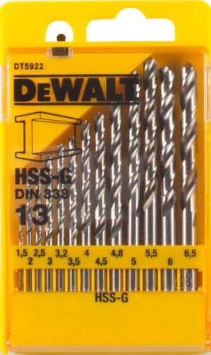 DeWALT HSS-G borenset, voor metaal (13-delig) DT5922