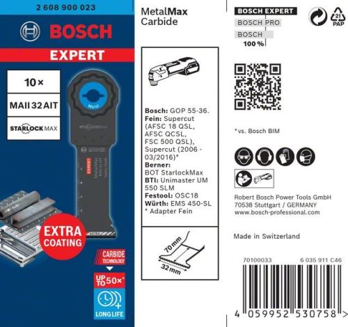 BOSCH EXPERT STARLOCKMAX MAII32AIT, 10 stuks 2608900023