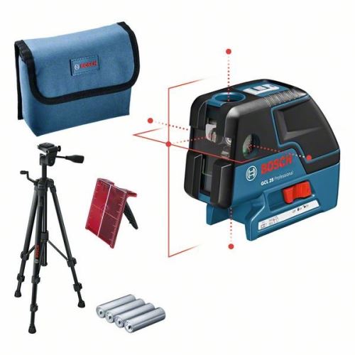 Combi laser + statief + L-Boxx inzetstuk BOSCH GCL 25 + BT 150 Professional 0601066B01