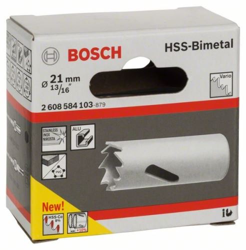 BOSCH HSS-bimetaal perforator voor standaard adapter 21 mm, 13/16" 2608584103