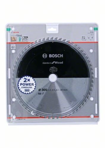 BOSCH Zaagblad voor accuzagen; Standaard voor hout 305x30x2,2/1,6x60T 2608837742