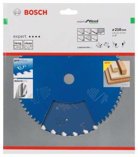 BOSCH Zaagblad Expert voor Hout 210 x 30 x 2,8 mm, 30 2608644058