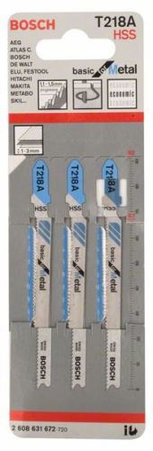 BOSCH Zaagblad voor reciprozaag T 218 A Basic for Metal (3 stuks) 2608631672