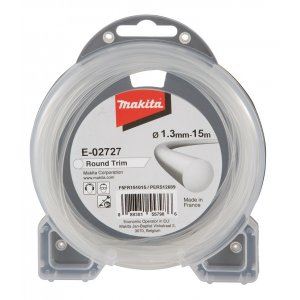 MAKITA snaar nylon 1,3 mm, 15m, wit, rond E-02727