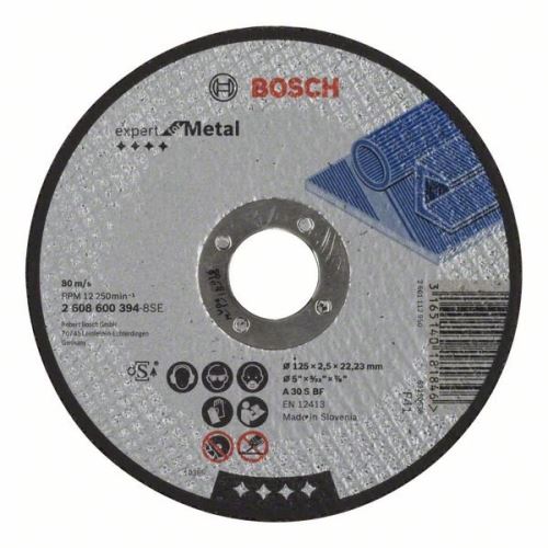 BOSCH Doorslijpschijf recht A30SBF, 150 mm, 2,5 mm 2608600382