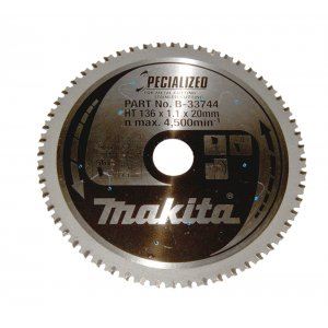 MAKITA zaagblad staal SPECIALIZED 136x1,1x20 mm 56 tanden B-33744