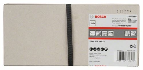 BOSCH Zaagblad voor staartzagen S 1122 VFR Special for Pallet Repair (100 stuks) 2608658031