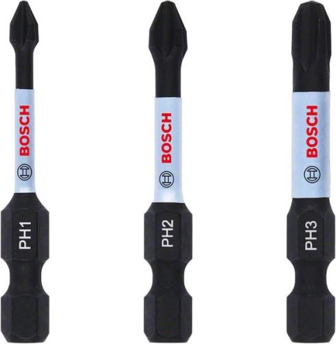 BOSCH Set PH1, PH2, PH3 bits 50 mm, 3 stuks 2608522491