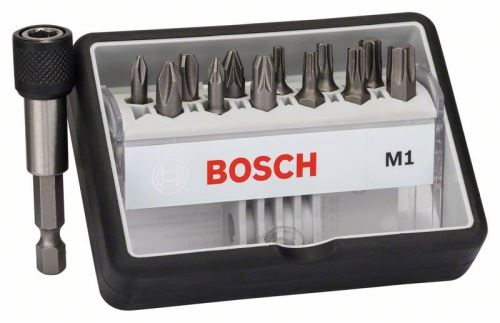 BOSCH (12+1) delige set schroevendraaierbits Robust Line, M Extra-Hart 25 mm, (12+1) delige set 2607002563