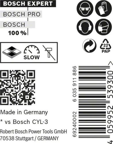 BOSCH EXPERT CYL-9 MultiConstruction 4x40, 10 stuks 2608900637