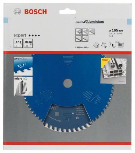 BOSCH Zaagblad Expert voor Aluminium 165 x 20 x 2,6 mm, 52 2608644095