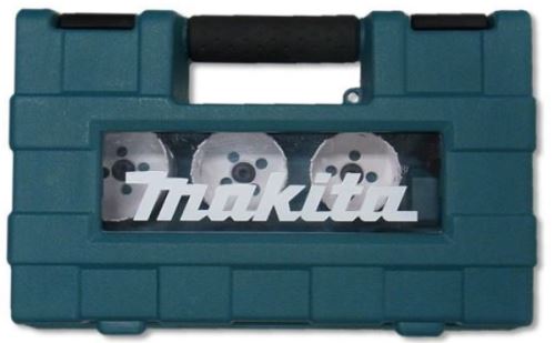 MAKITA set BiM gaten (met schroefdraad) 19, 22, 29, 38, 44 en 57 mm + 2x adapter + 2x centreerboor HSS-G, 11 stuks D-63965