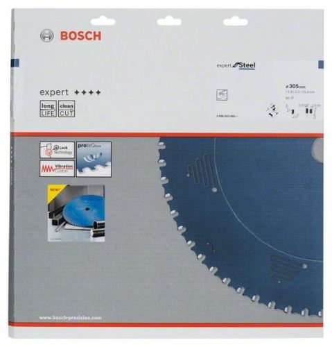 BOSCH Cirkelzaagblad Expert for Steel 305 x 25,4 x 2,6 mm, 60 2608643060