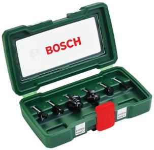 BOSCH 6-delige set hardmetalen frezen (Ø schacht 6 mm) 2607019464