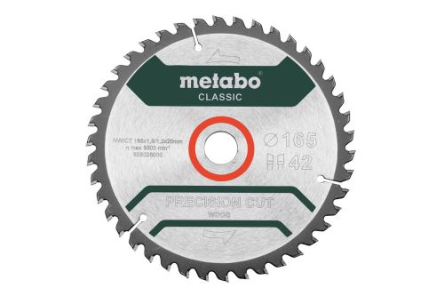 METABO Zaagblad 165 x 20 mm, 42 tanden, 5° 628026000