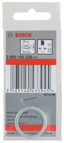 BOSCH Reductiering voor zaagbladen 25,4 x 20 x 1,8 mm 2600100228