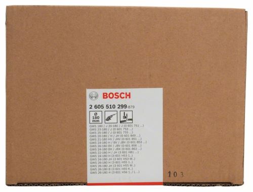 BOSCH Beschermhoes voor verdeling 180 mm, met codering 2605510299