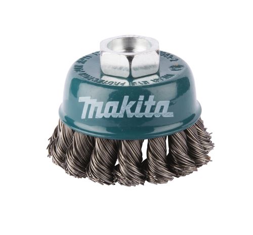 MAKITA komvormige borstel 75 mm, RVS gevlochten draad 0,5 mm D-77497