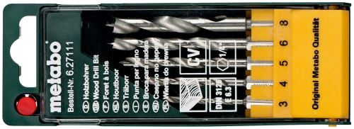 METABO Houtborenset - 6 vierkante schacht (5-dlg) 627111000