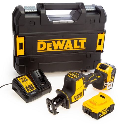 Dewalt Brushless compacte decoupeerzaag 18V XR (2 x 5,0 Ah accu's) in TSTAK doos DCS369P2