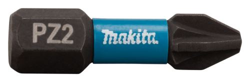 MAKITA torsiebit 1/4" IMPACT ZWART PZ2, 25 mm 2 stuks B-63644