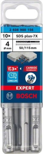 BOSCH EXPERT boor SDS plus-7X, 4x50x115 10 stuks 2608900156