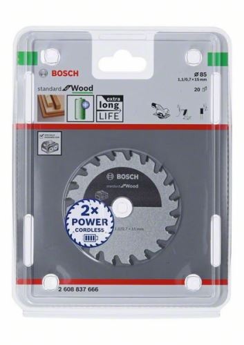 BOSCH Zaagblad voor accuzagen 2608837666