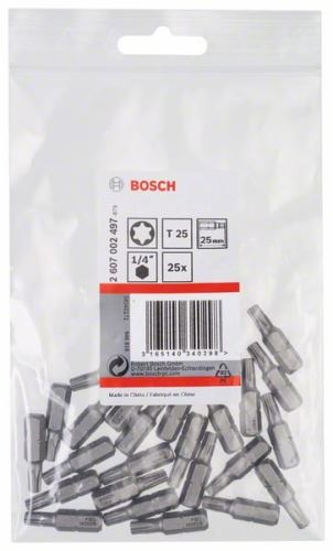 BOSCH Schroevendraaierbit extra hard Extra-Hart T25, 25 mm (25 stuks) 2607002497