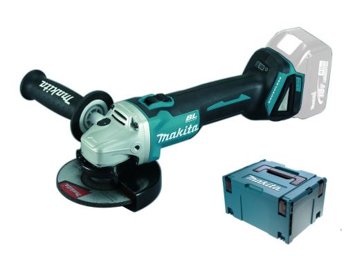 Makita Accu haakse slijper 125mm Li-ion LXT 18V, Makpac, zonder accu DGA506ZJ