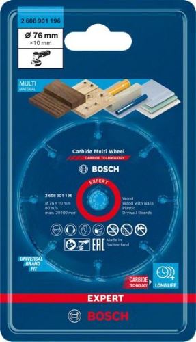 BOSCH EXPERT doorslijpschijf Carbide Multi Wheel 76mm 2608901196