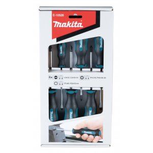 MAKITA schroevendraaierset 6-delig (4-delig SL+2-delig PH+2-delig PZ) E-10528