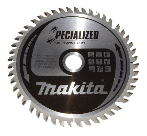 MAKITA houtzaagblad SPECIALIZED 160x2,2x20 mm 48 tanden voor invalzagen B-32998