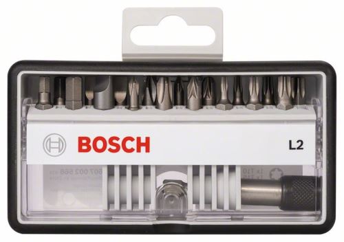 BOSCH (18+1) delige set schroevendraaierbits Robust Line, L Extra-Hart 25 mm, (18+1) delige set 2607002568