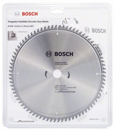 BOSCH Zaagblad Eco voor Aluminium 254x3,0/2,2x30 96T 2608644395