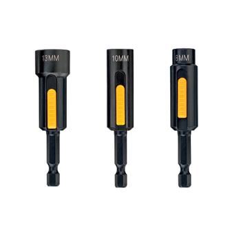 DeWALT Set reinigbare moerbevestigingen voor EXTREME IMPACT slagmoersleutels - 8, 10, 13 mm (3 stuks) DT7460