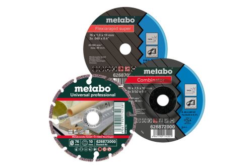 METABO Startset doorslijpschijven diameter 76 mm (3-delig) 626879000