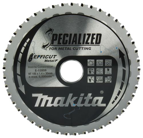 MAKITA zaagblad staal Efficut 185x1,4x30 mm 45 tanden voor CS002G E-12859