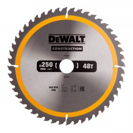 DeWALT Zaagblad 250 x 30 mm, 48 tanden DT1957