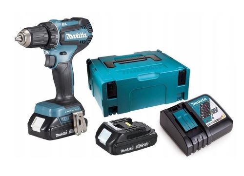 Makita Aku accu-slagschroevendraaier Li-ion LXT 18V/2,0 Ah, Makpac DHP485RAJ