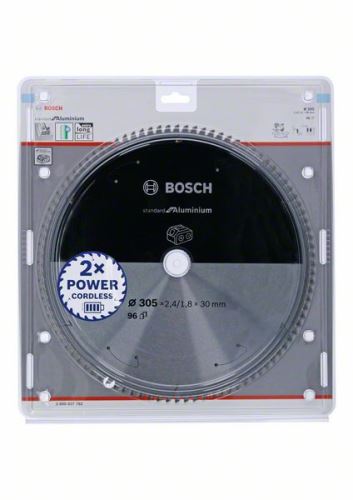 BOSCH Zaagblad voor accuzagen; Standaard voor aluminium 305x30x2,4/1,8x96T 2608837782