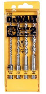 DeWALT EXTREME 2 borenset - SDS-Plus (5,5 - 7 - 8 - 10) in kunststof koffer (4 stuks) DT9702