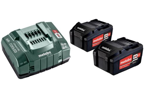 METABO Basisset (lader + accu's) 18V / 2 x 5,2 Ah 685051000