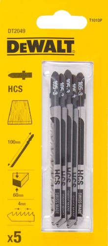 DeWALT Zaagblad HCS, voor hout, 100 mm (5 stuks) DT2049