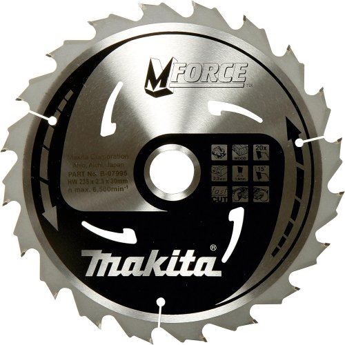 MAKITA Zaagblad voor hout MFORCE 190x2x30mm 24Z B-32041