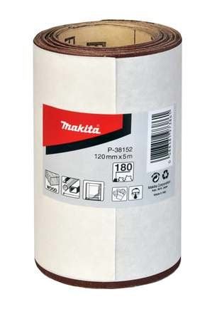 MAKITA schuurpapier 120 mm K400 rol 5m P-38180