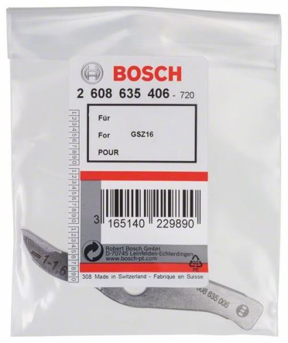 BOSCH Mes recht naar GSZ 160-rechte snede tot 1,6 mm 2608635406